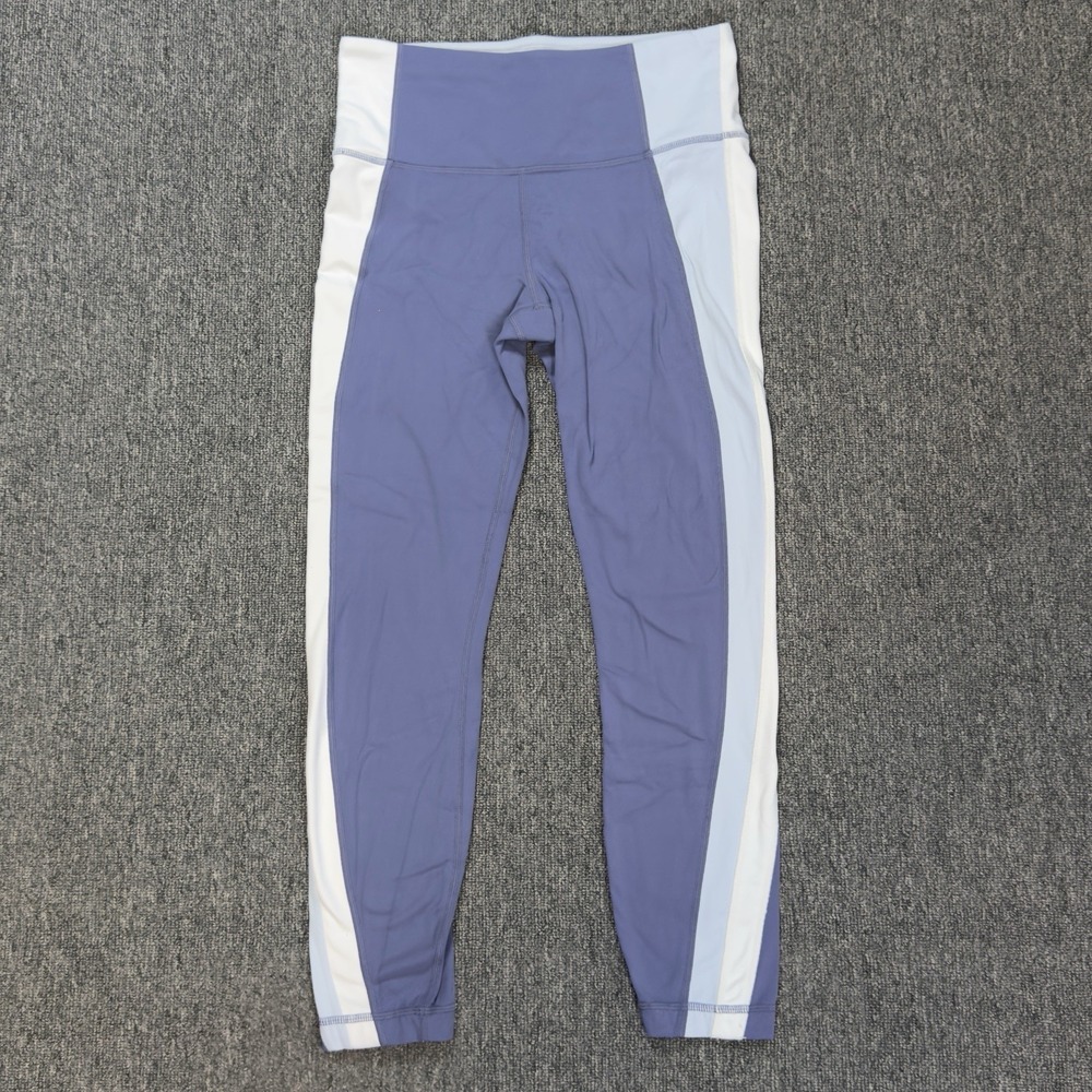 Athleta Leggings Women's Size S Cropped Blue/White (25x23) Capri